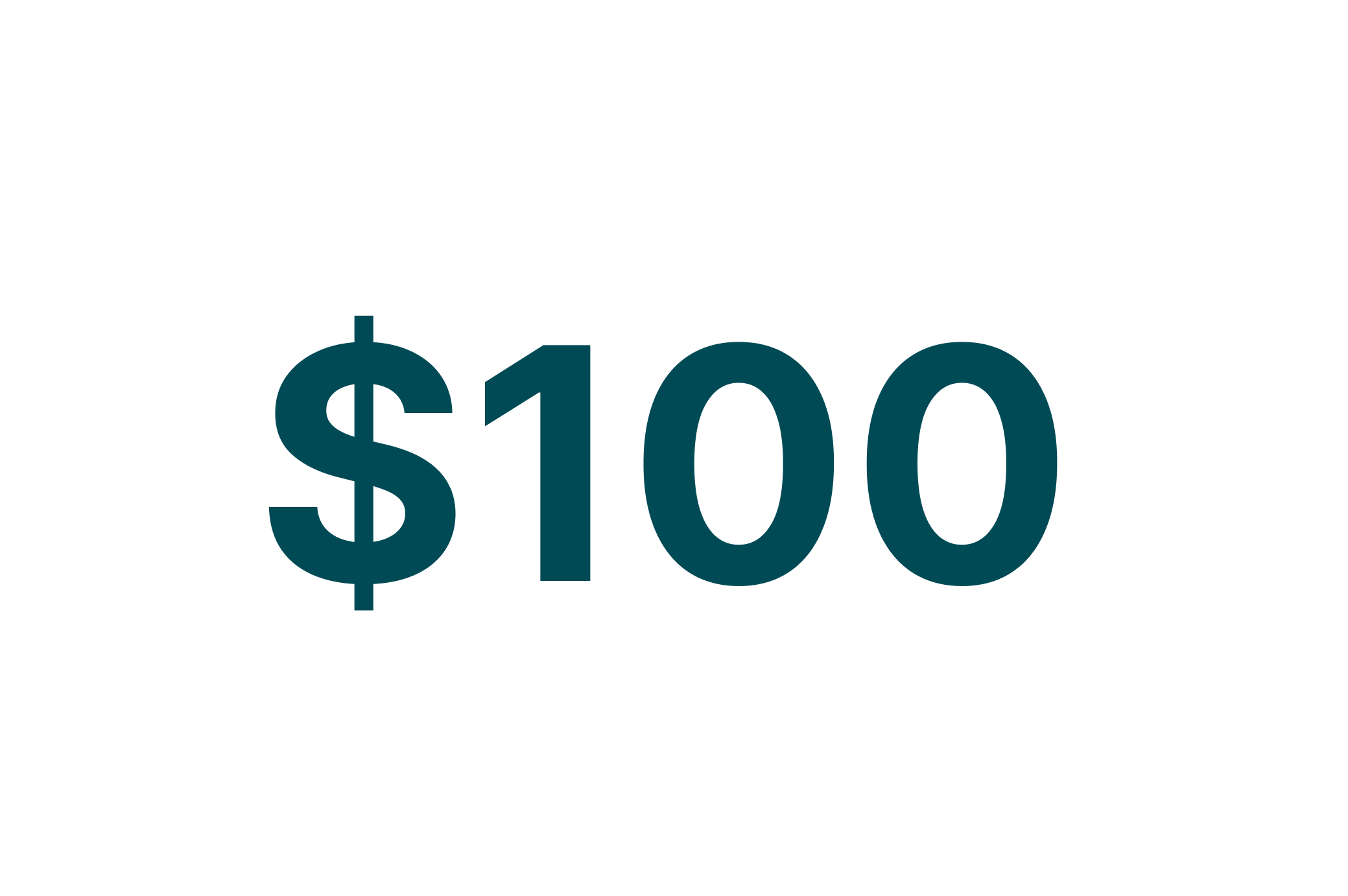 $100 Donation