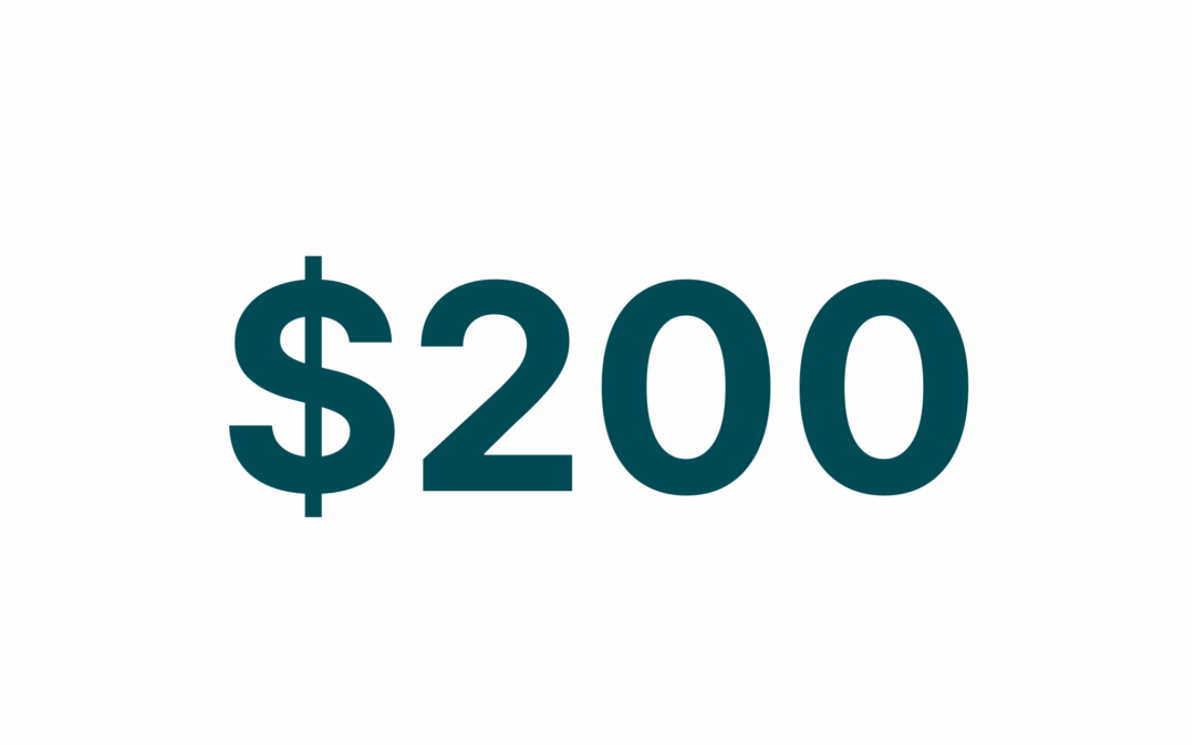 $200 Donation