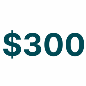 $300 Donation