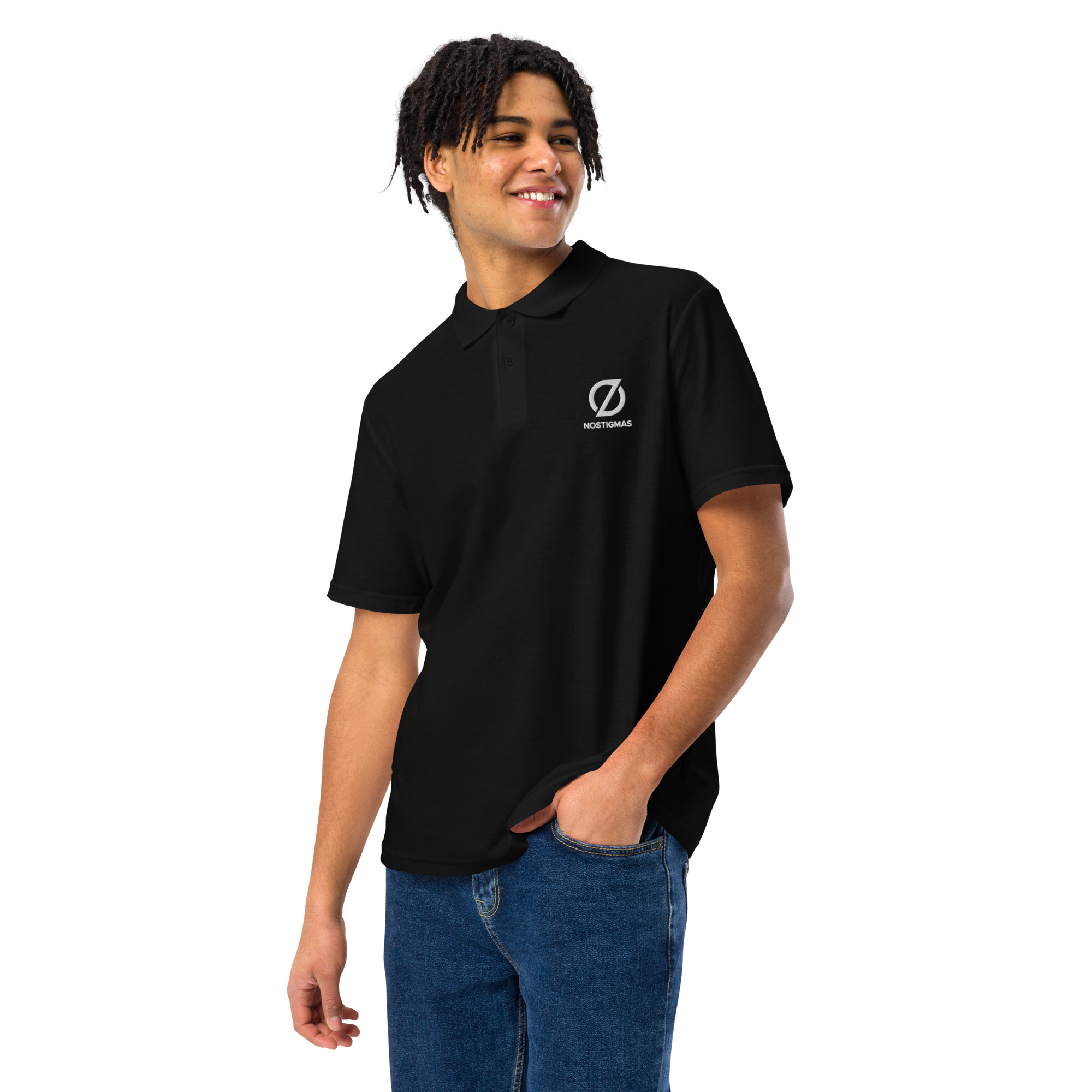 NoStigmas All-Gender Pique Polo Shirt - Image 9