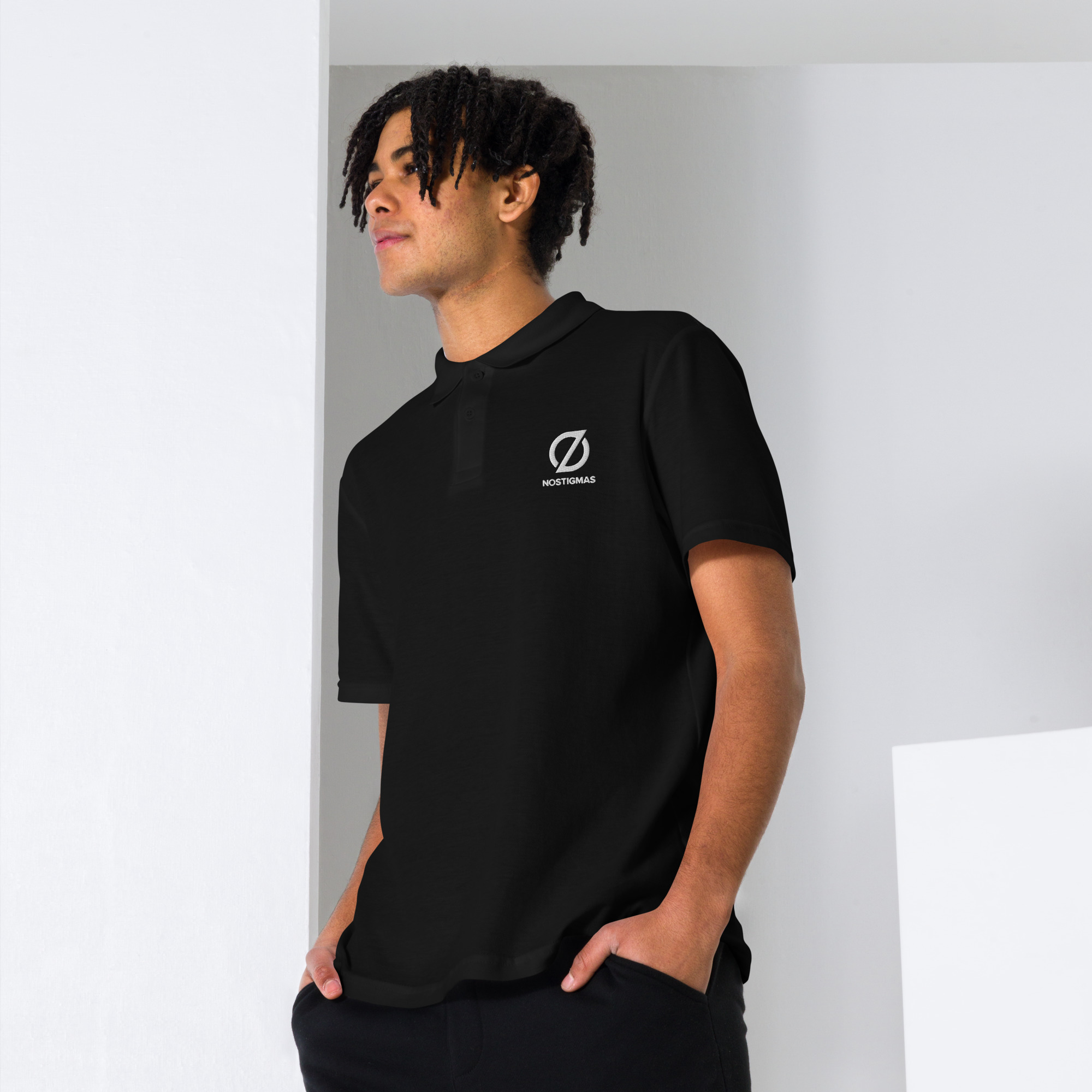 NoStigmas All-Gender Pique Polo Shirt - Image 13