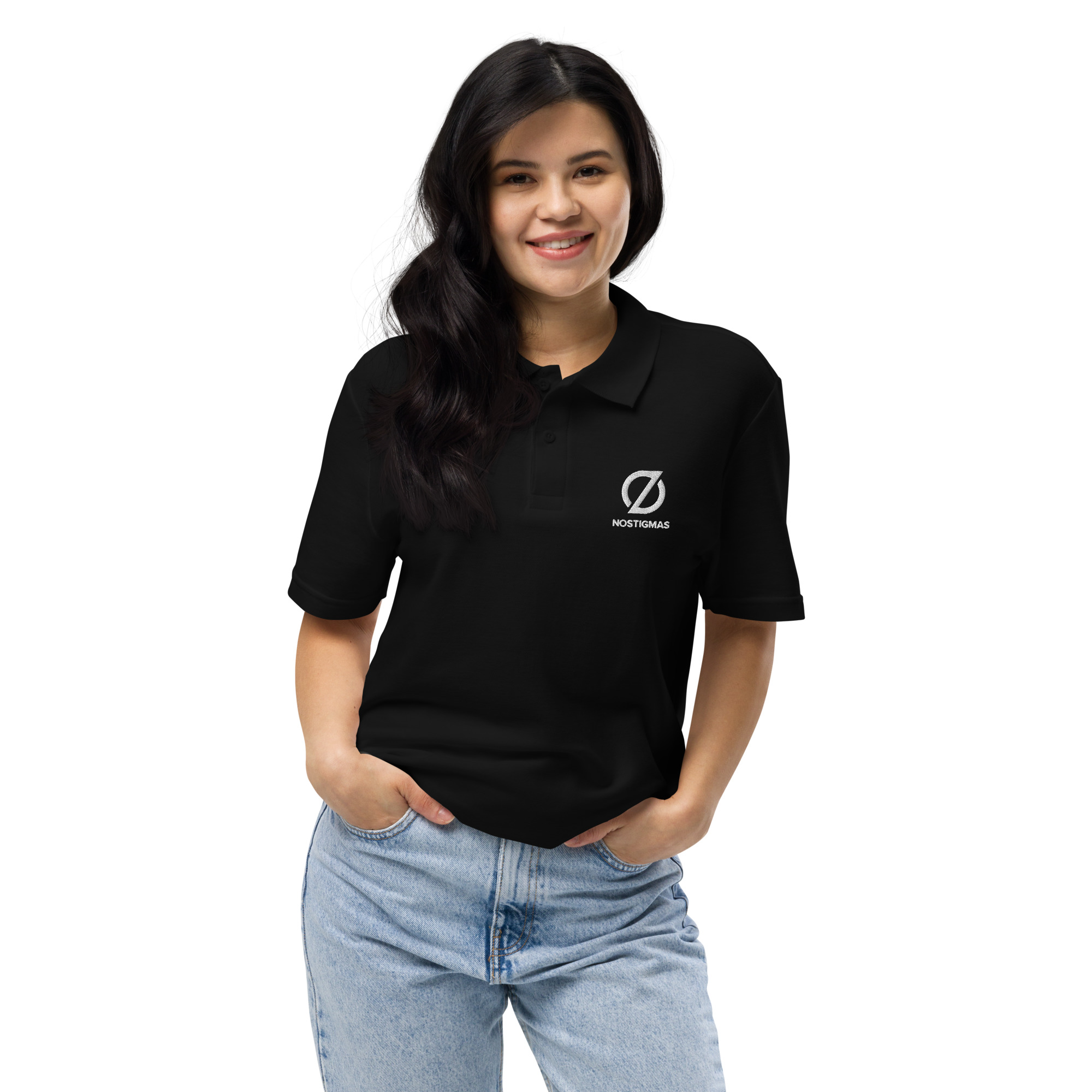 NoStigmas All-Gender Pique Polo Shirt - Image 6