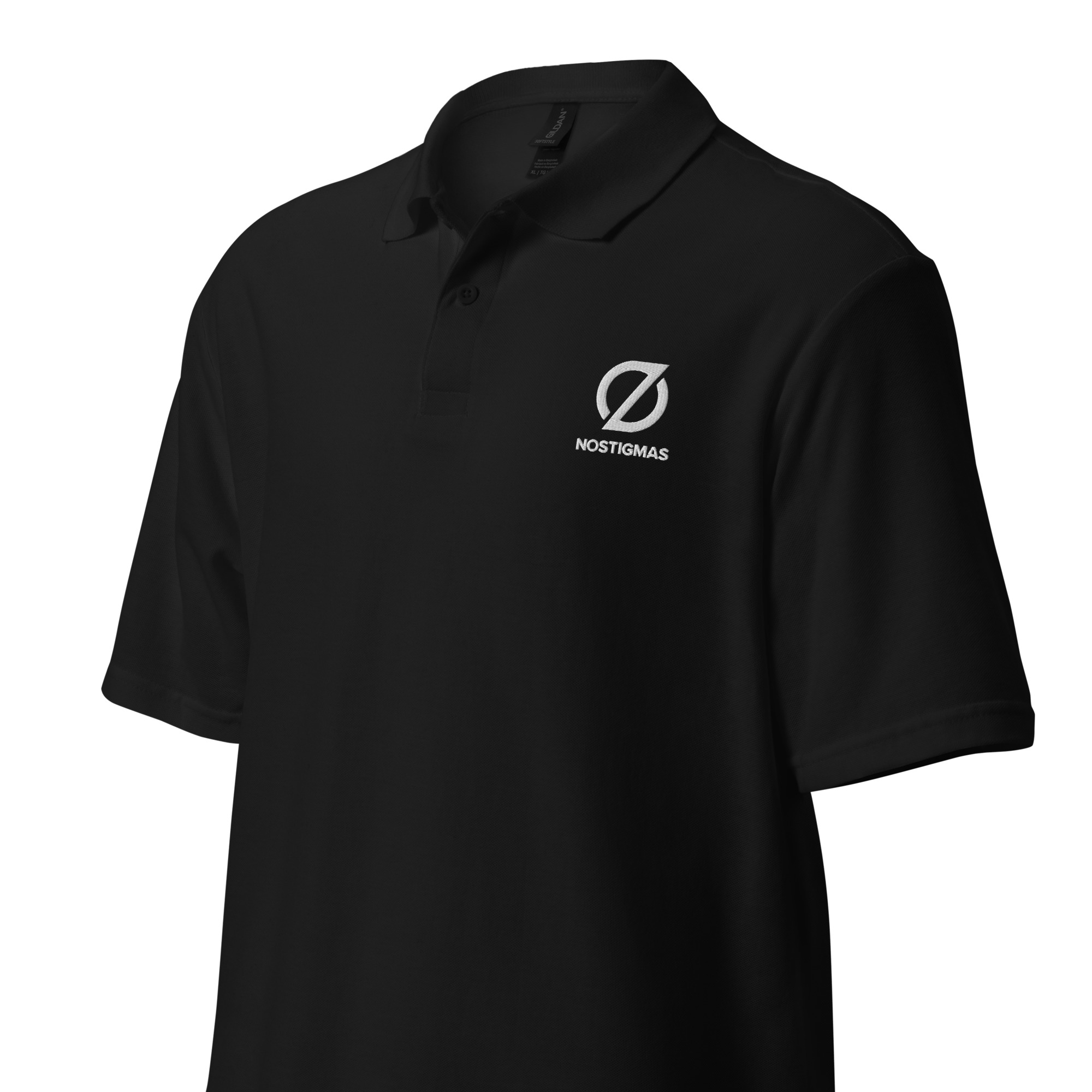 NoStigmas All-Gender Pique Polo Shirt - Image 3