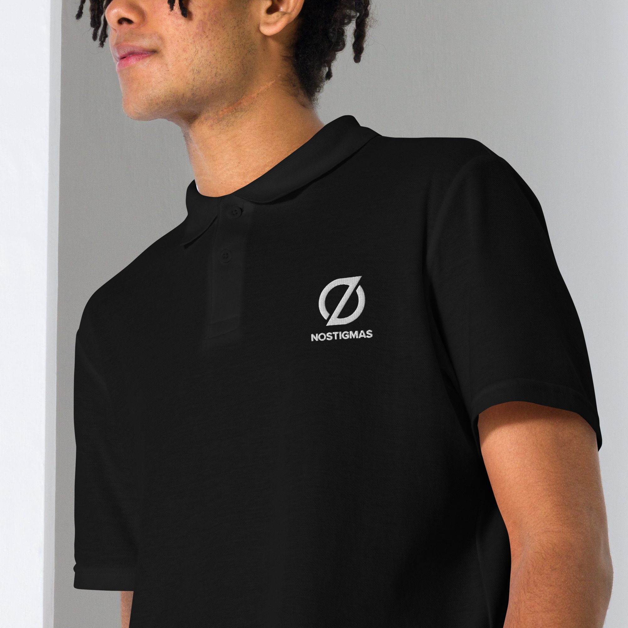 NoStigmas All-Gender Pique Polo Shirt - Image 15